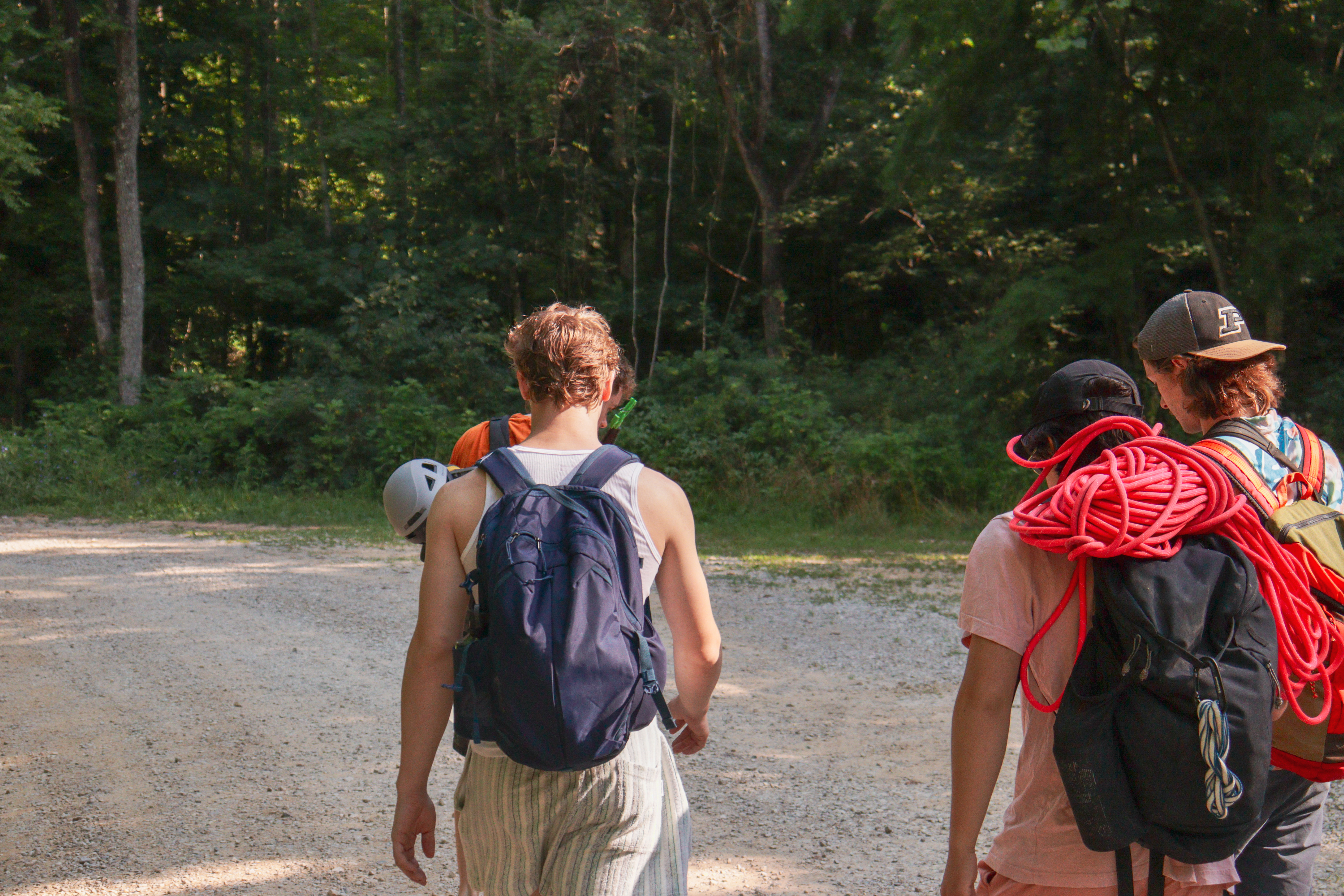 walking with friends